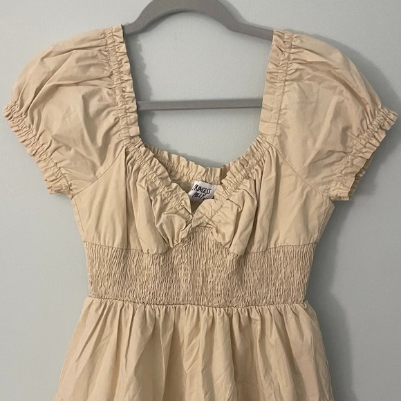 Princess Polly Daniela Mini Dress Beige - Picture 3 of 7